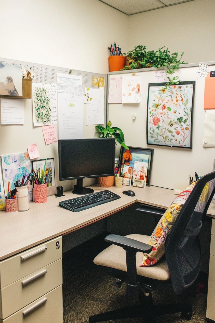 13 Cozy Cubicle Ideas to Make Your Workspace More Comfortable - Item 5