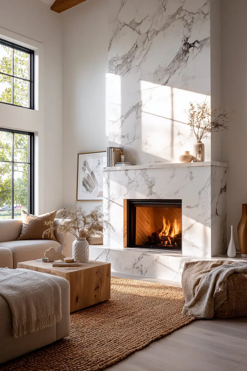 25 Inspiring Fireplace Designs to Elevate Your Living Room Decor - Item 24