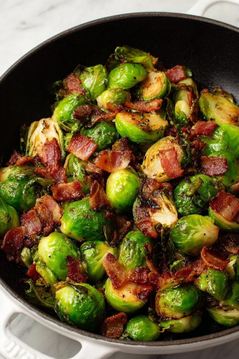 Easy Brussels Sprouts and Bacon
