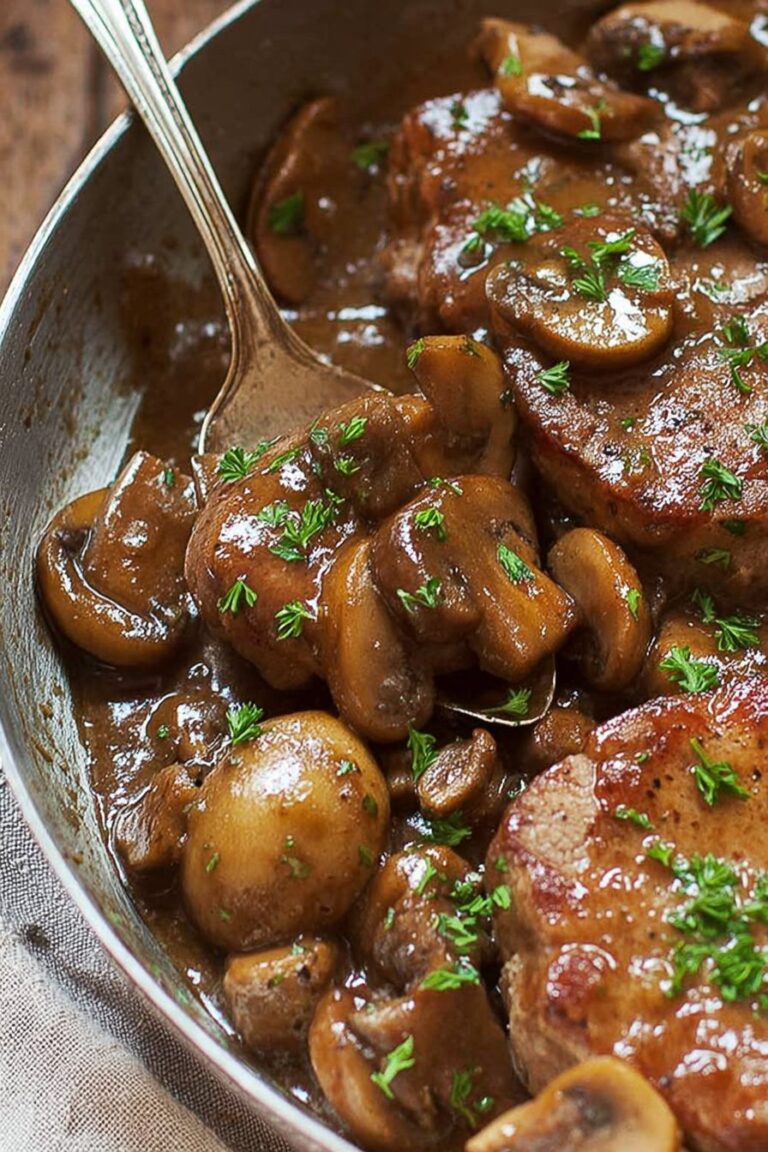 Pork Marsala with Mushrooms