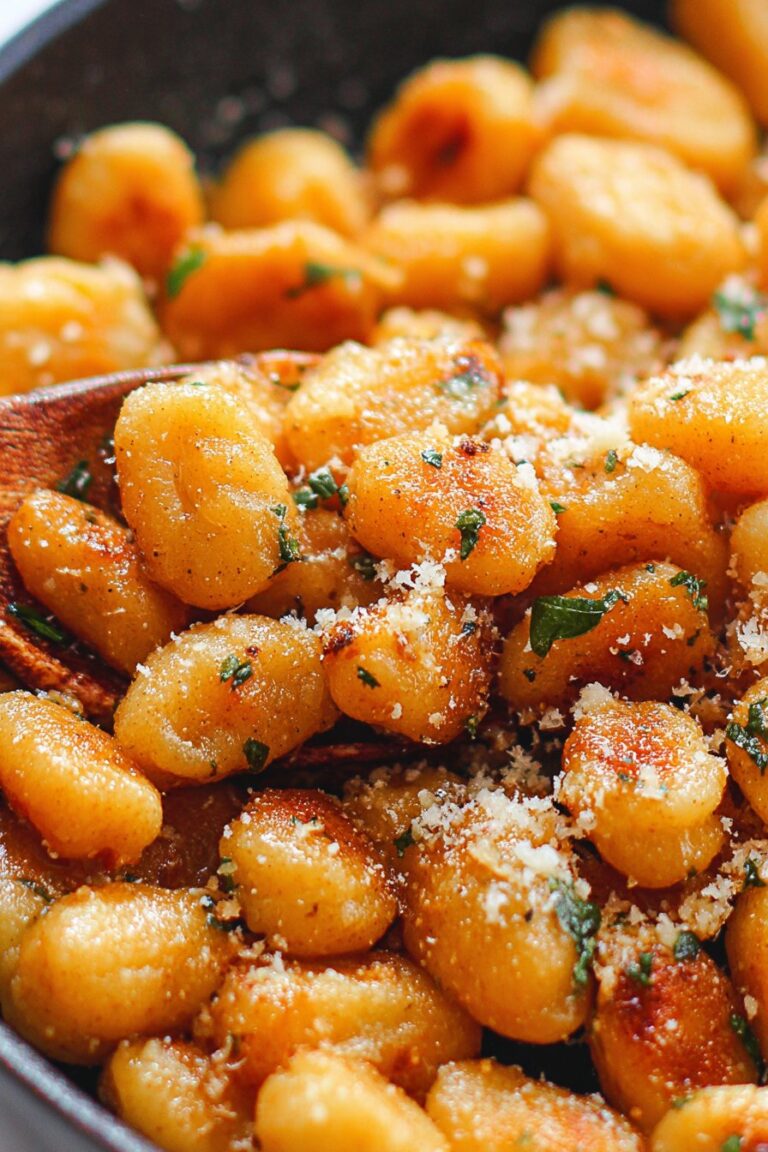 Fried Gnocchi with Garlic & Parmesan