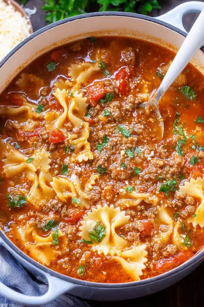 Easy Lasagna Soup