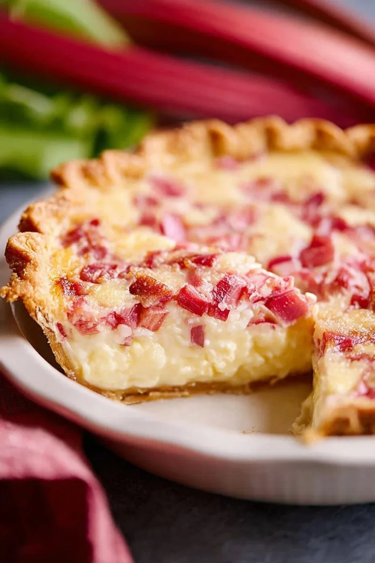 Rhubarb Custard Pie