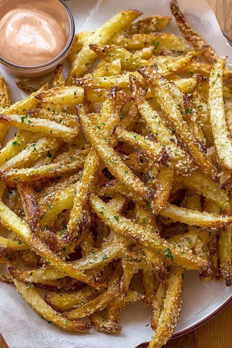 Air Fryer Garlic Parmesan French Fries