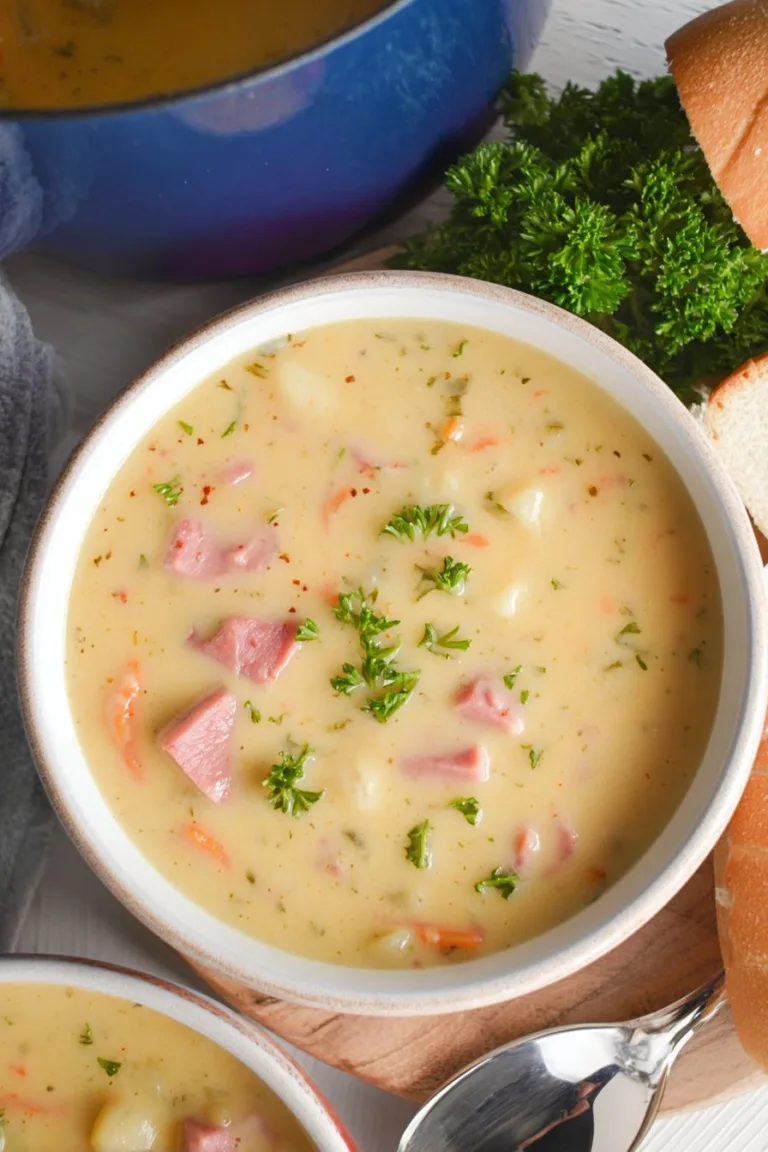 Cheesy Ham and Potato Soup