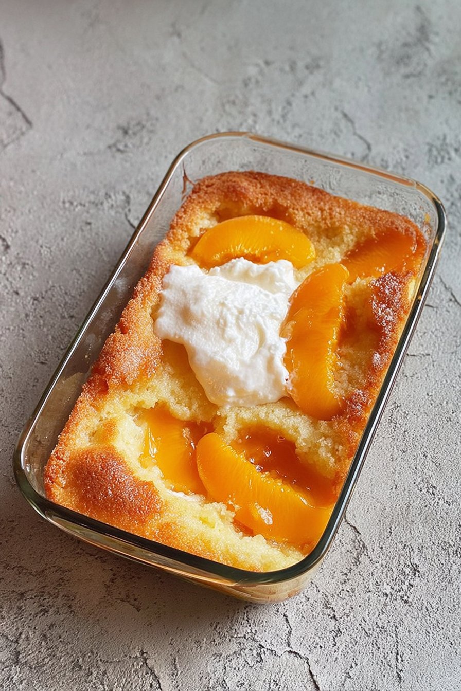Peach Cobbler with Canned Peaches