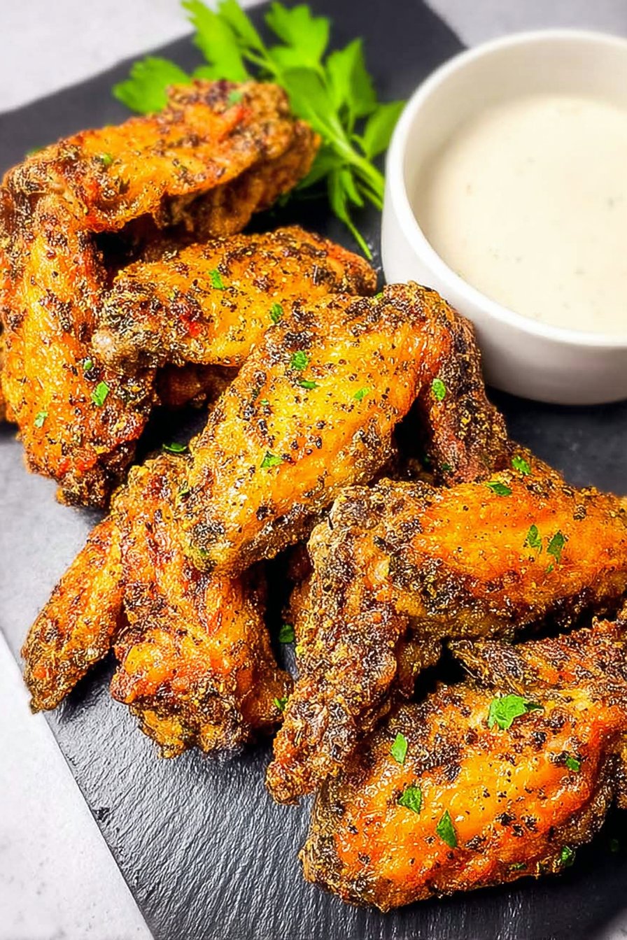Extra Crispy Air Fryer Chicken Wings