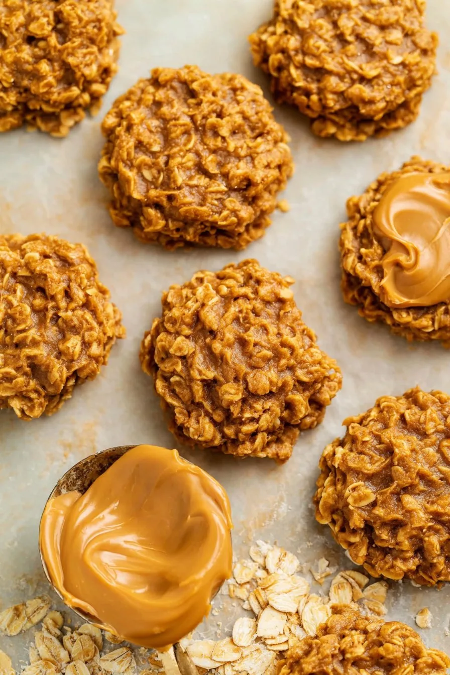 Peanut Butter Oatmeal No-Bake Cookies