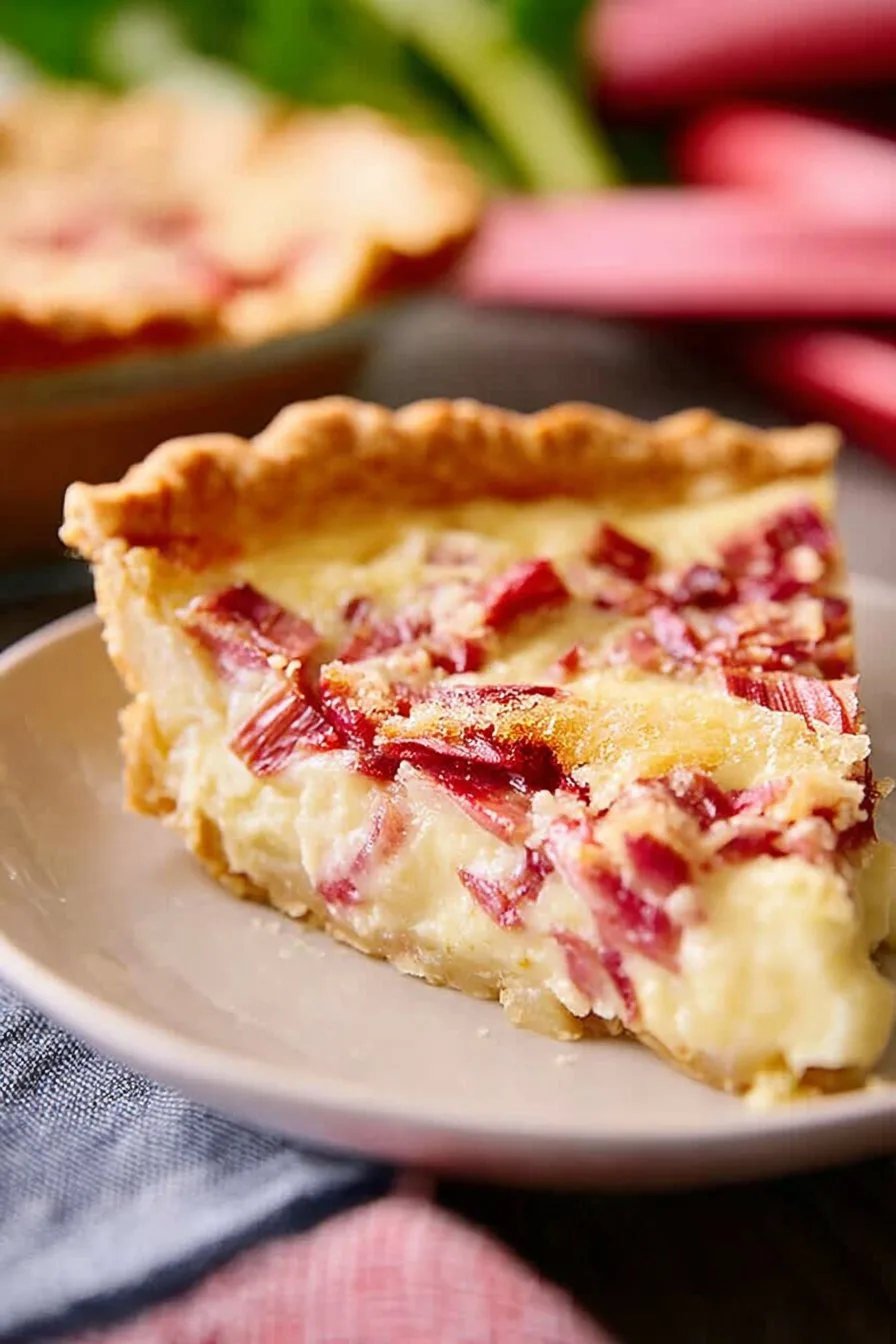 Rhubarb Custard Pie