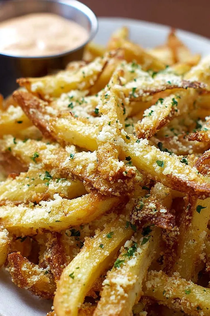Air Fryer Garlic Parmesan French Fries