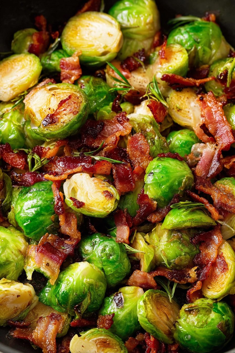 Easy Brussels Sprouts and Bacon