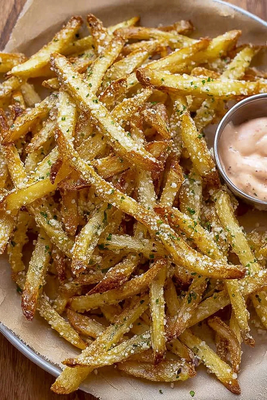 Air Fryer Garlic Parmesan French Fries