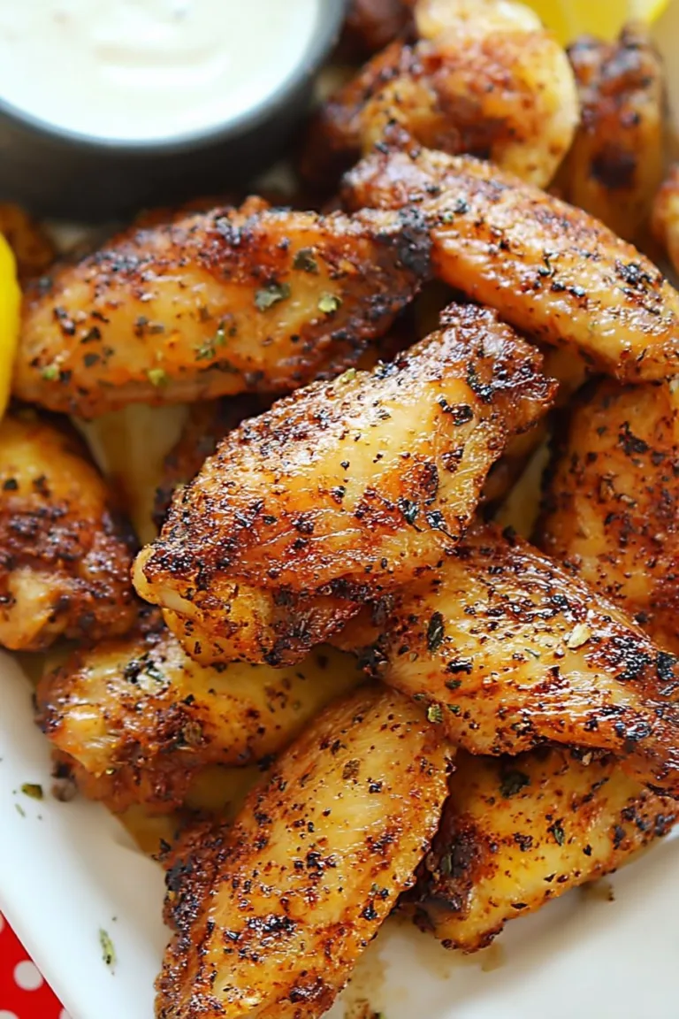 Air Fryer Lemon Pepper Wings (Dry Rub)