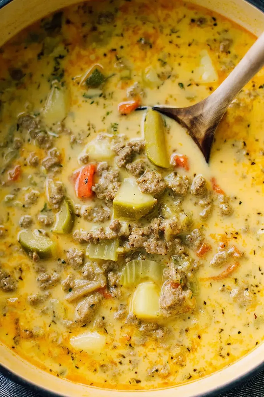 Award Winning Cheeseburger Soup