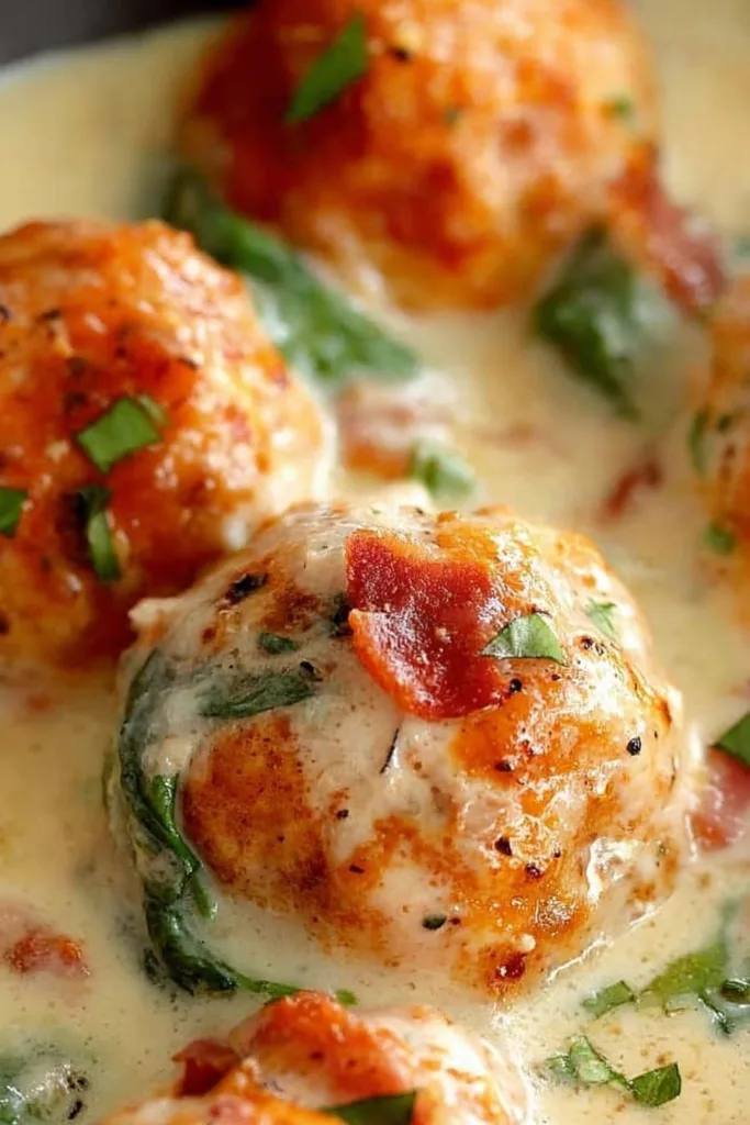 Baked Chicken Ricotta Meatballs