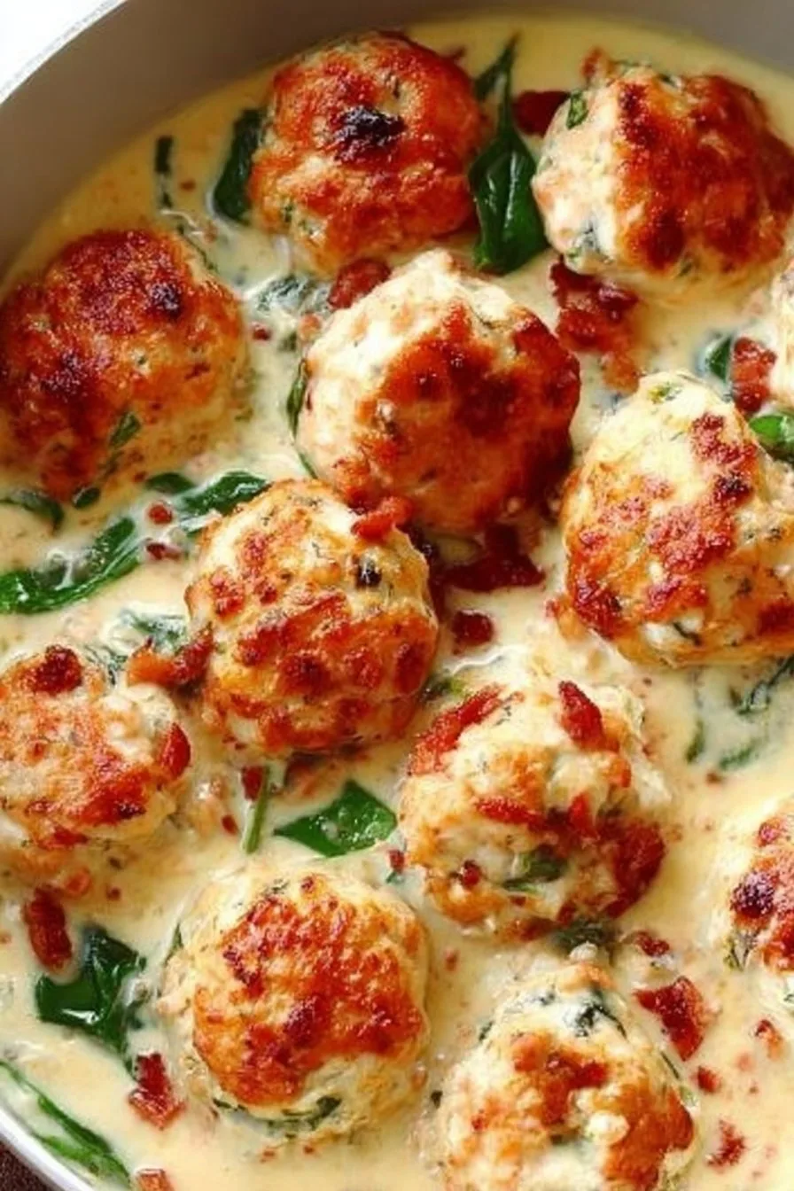 Baked Chicken Ricotta Meatballs