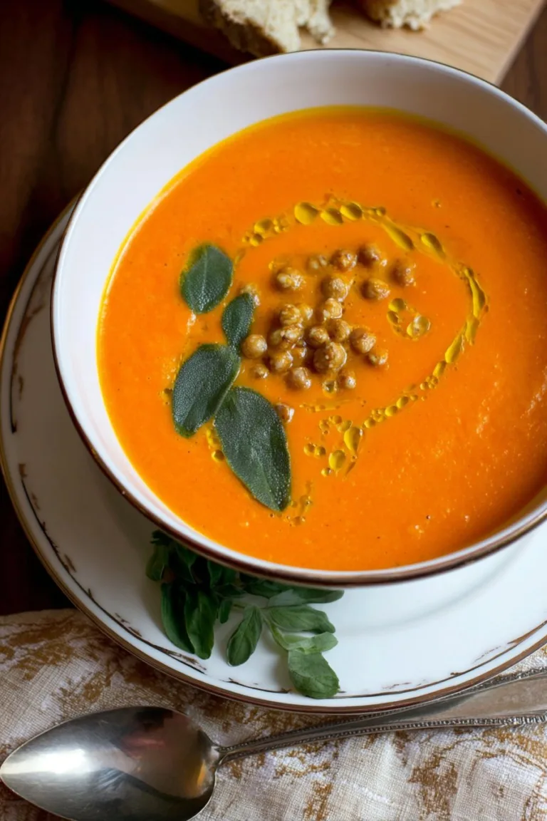 Butternut Squash Ginger Carrot Soup