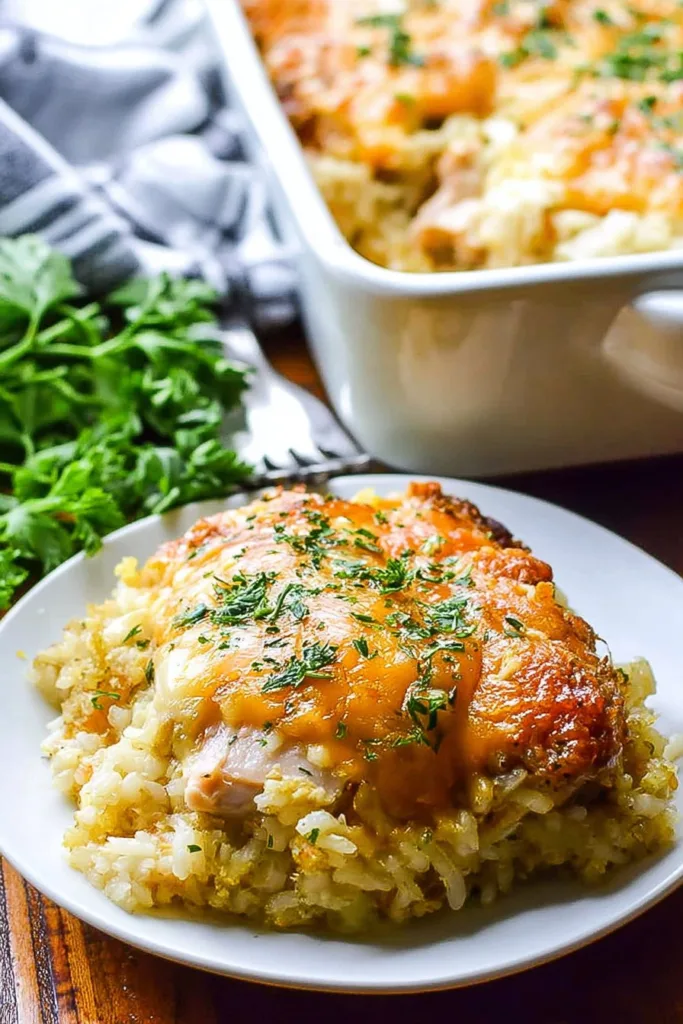 Cheesy Chicken and Rice Casserole