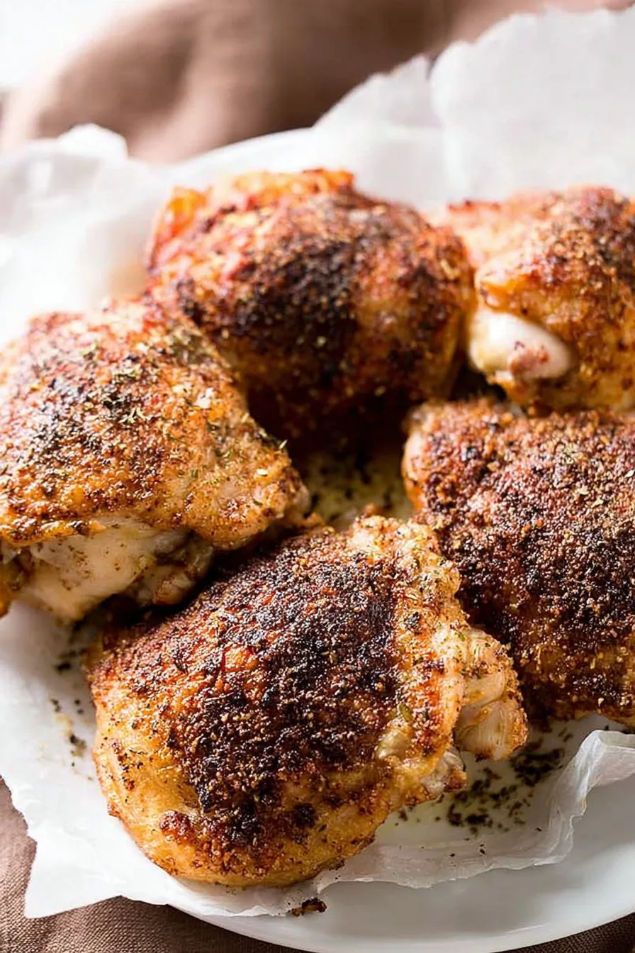Crispy Baked Chicken Thighs