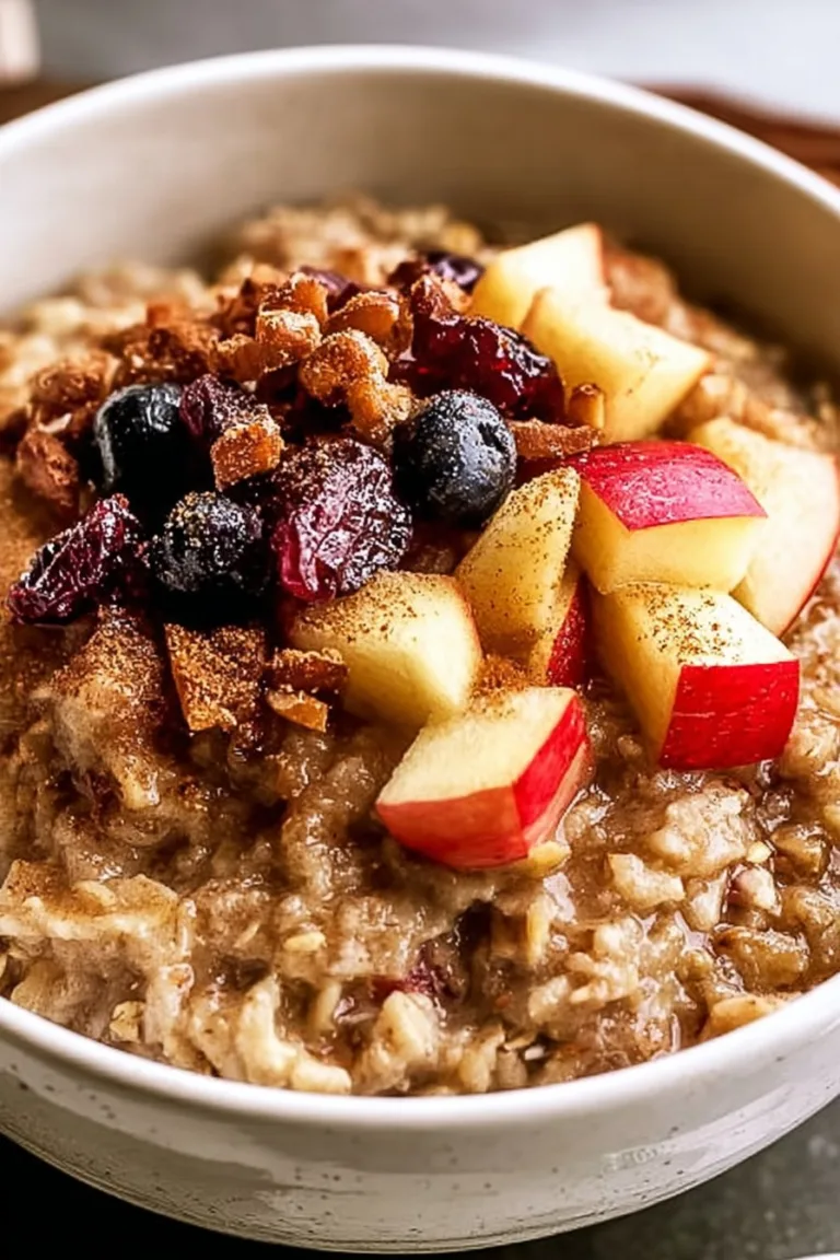 Crockpot Apple Cinnamon Oatmeal