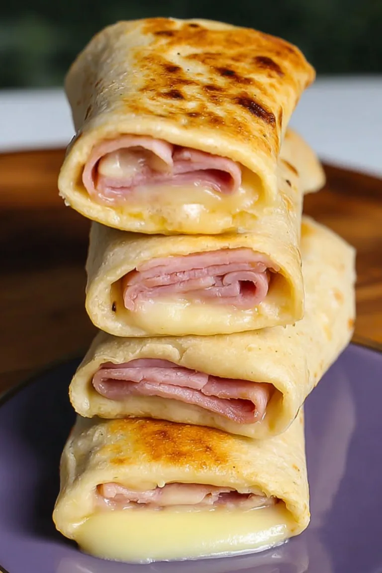 Easy Air Fryer Hot Ham and Cheese Wraps