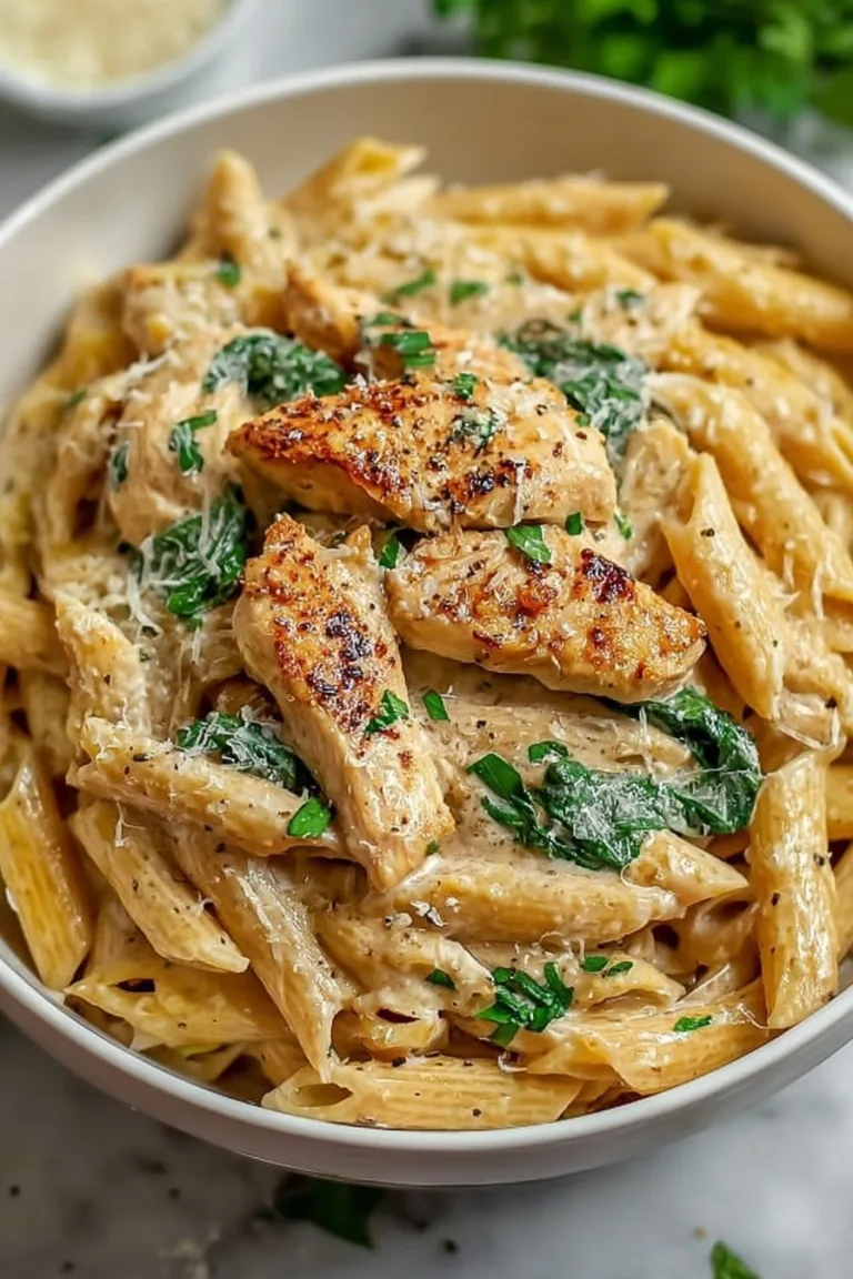 Easy Garlic Parmesan Chicken Pasta Recipe