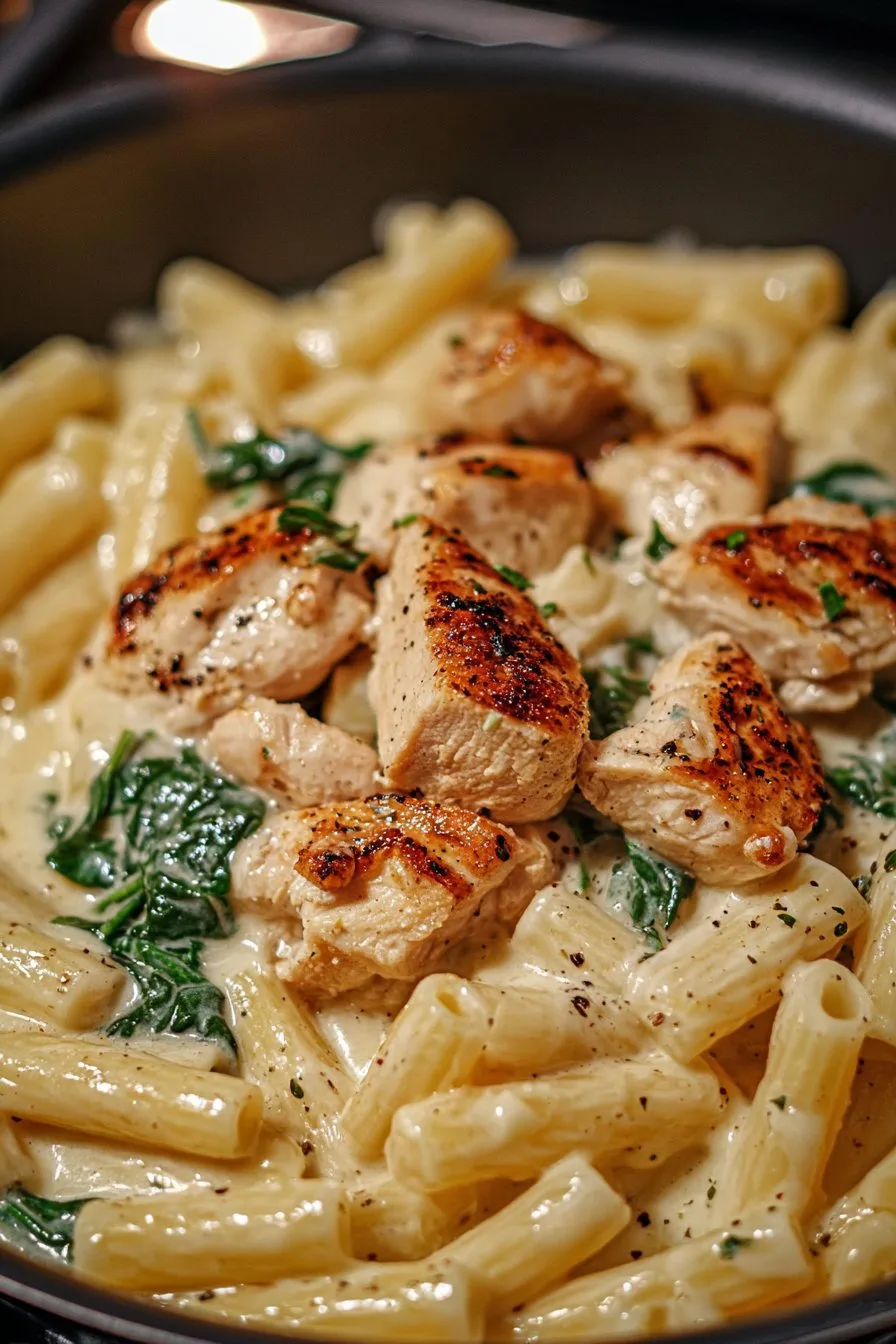 Easy Garlic Parmesan Chicken Pasta Recipe
