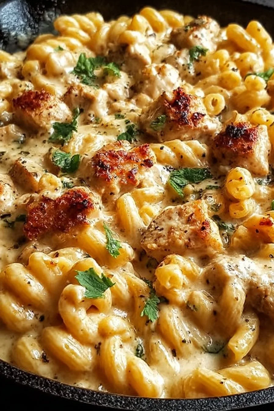 Easy Parmesan Chicken Pasta