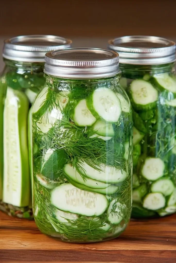 Easy Refrigerator Dill Pickles