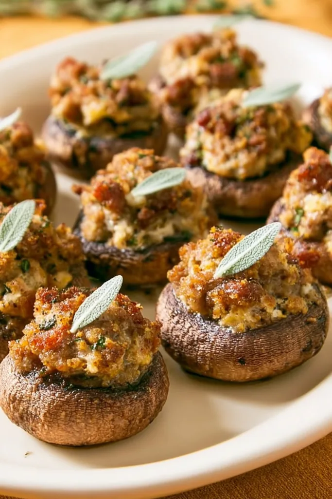 Easy Sausage Stuffed Mushrooms with Cream Cheese