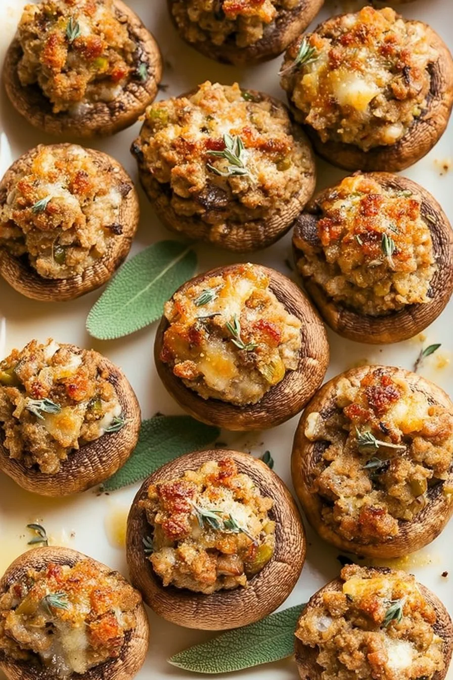 Easy Sausage Stuffed Mushrooms with Cream Cheese