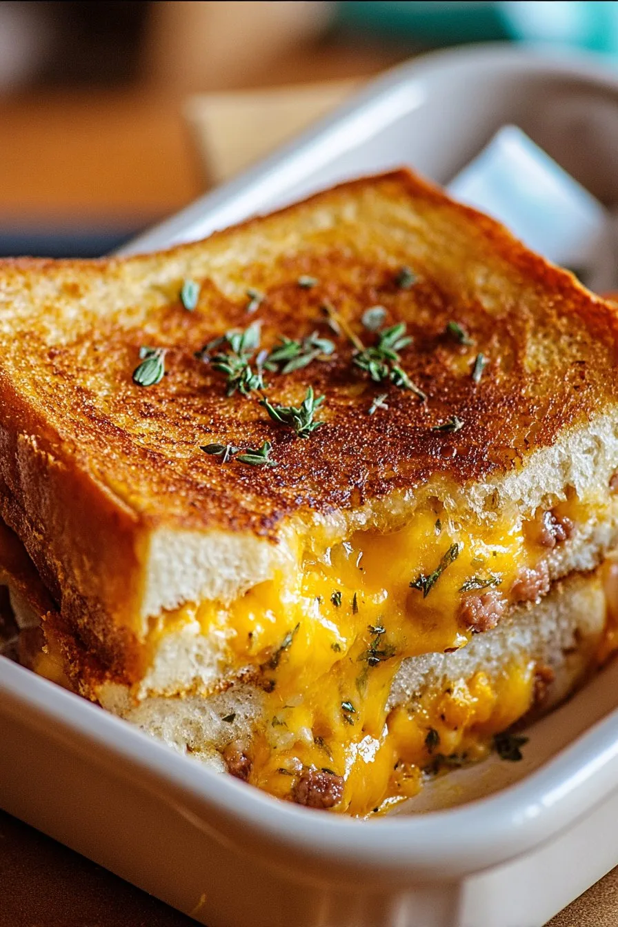 Grilled Cheese Breakfast Casserole