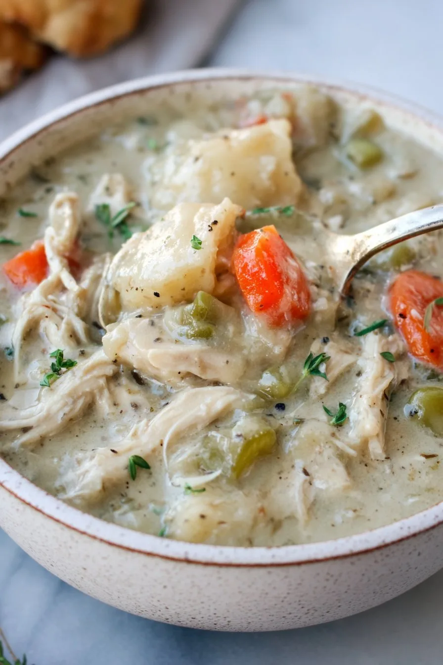 Healthy Chicken Pot Pie Soup
