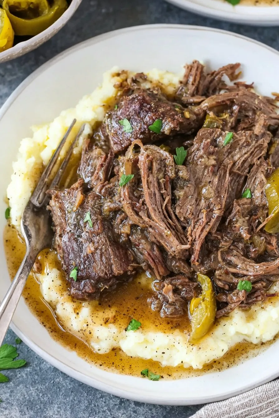 Healthy Mississippi Pot Roast with Beef Gravy Recipe