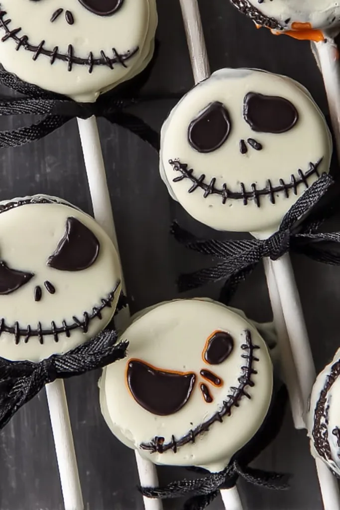 Jack Skellington Oreo Pops