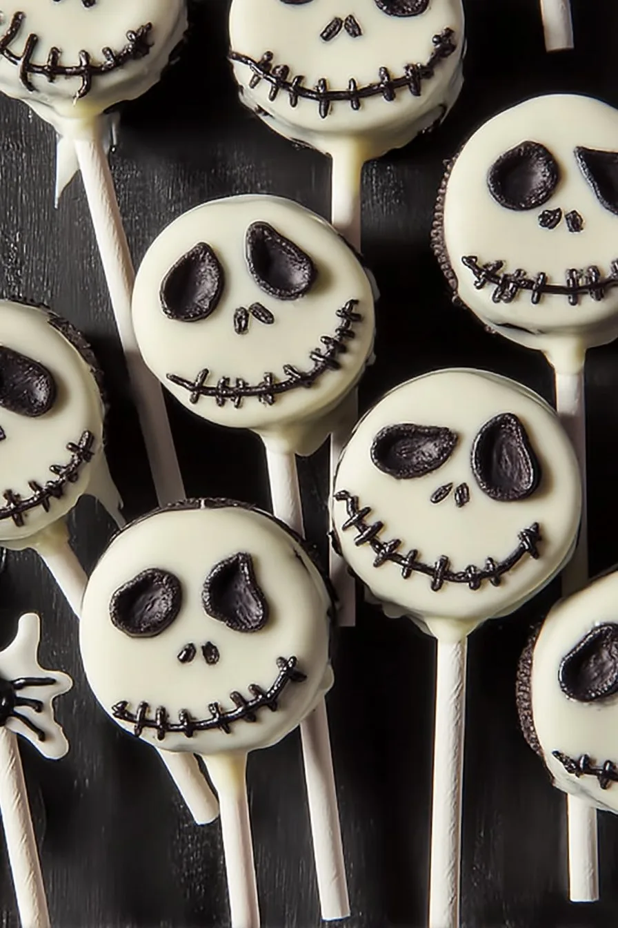 Jack Skellington Oreo Pops