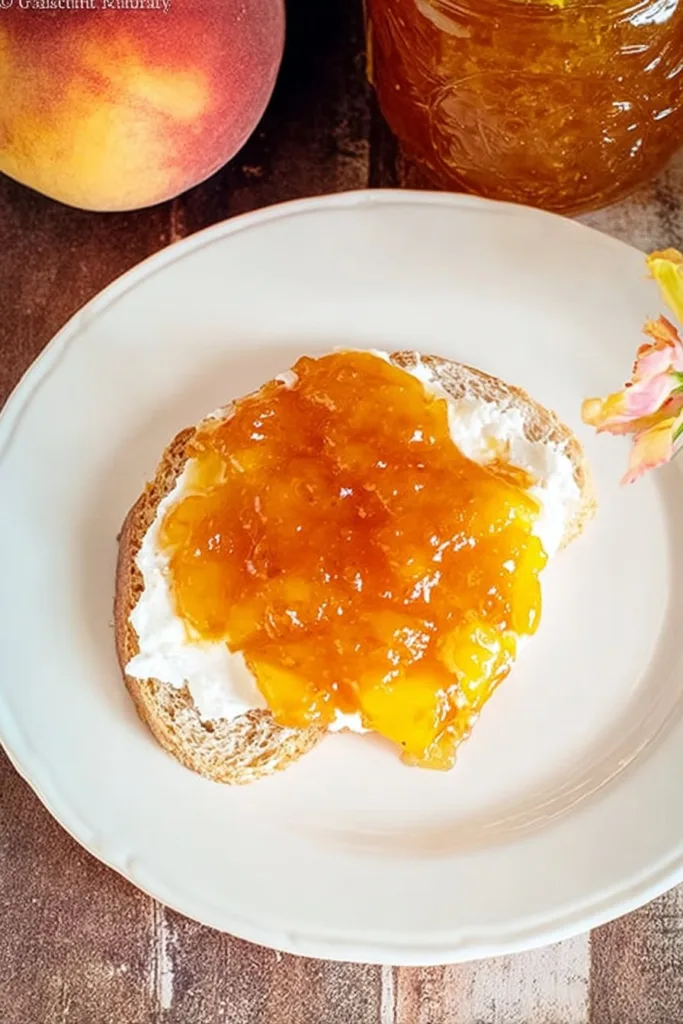 3 Ingredient Homemade Peach Jam