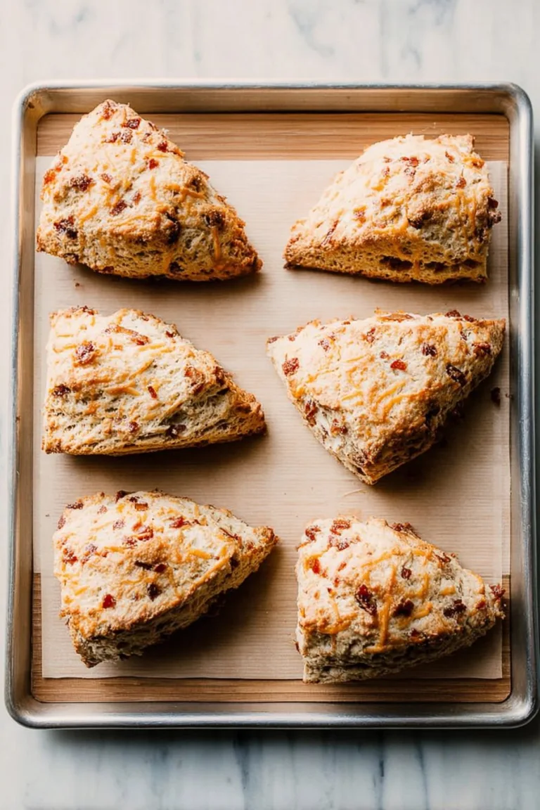 Bacon and Cheddar Sourdough Scones