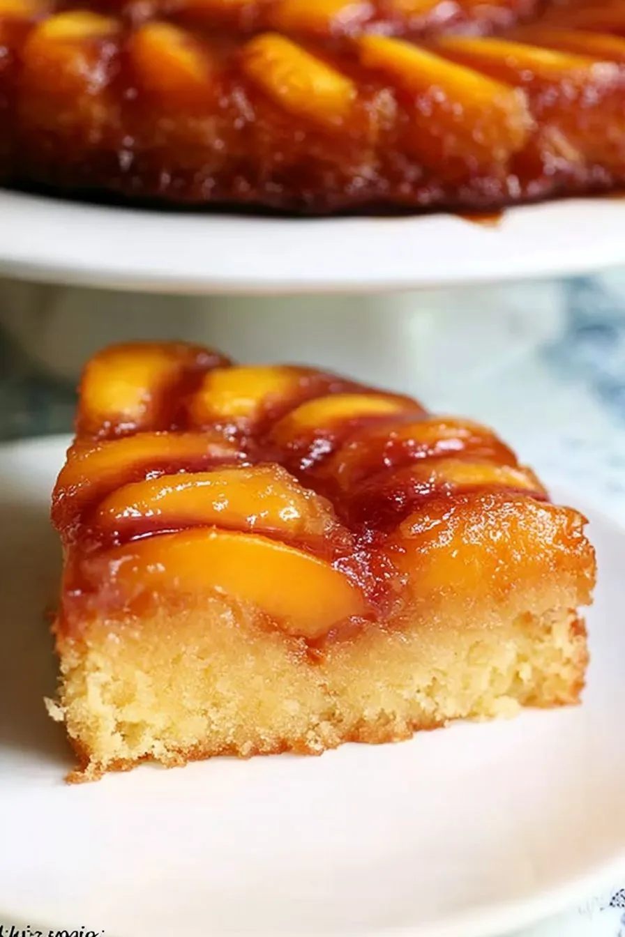 Peach Upside-Down Cake