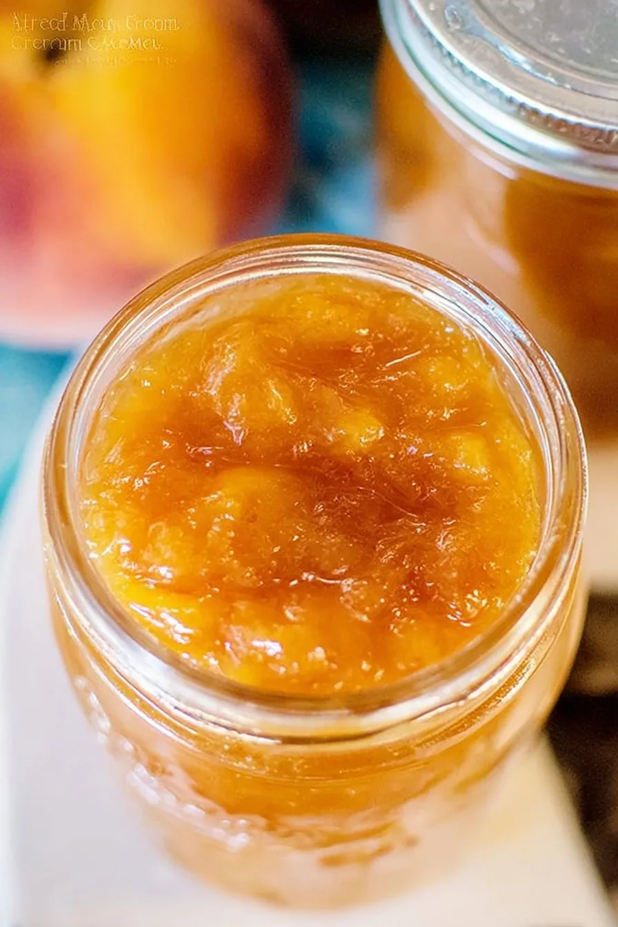 3 Ingredient Homemade Peach Jam