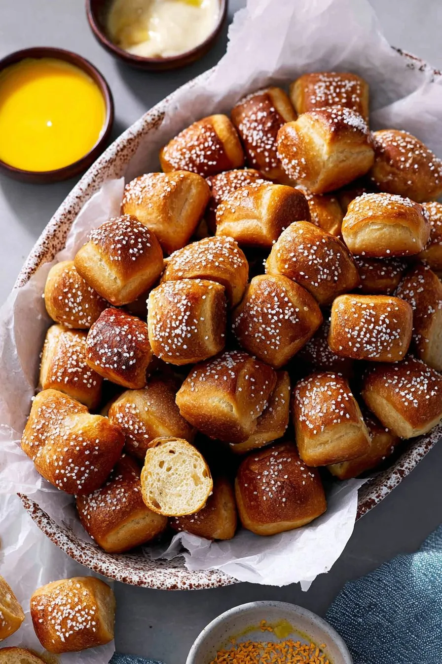 Sourdough Discard Pretzel Bites