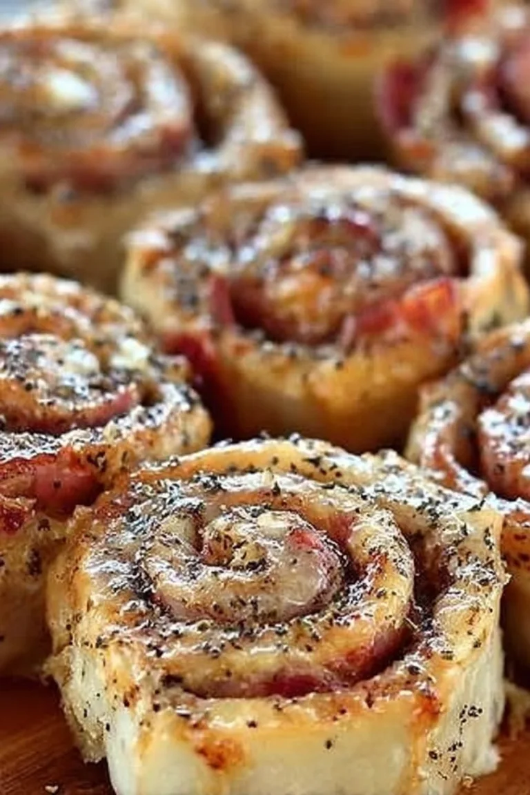 Savory Ham and Cheese Pinwheels