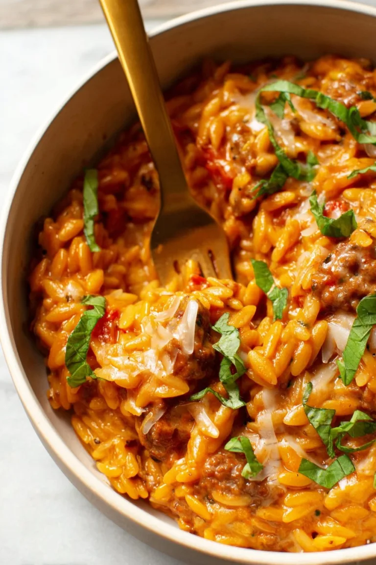 Spicy Italian Sausage Orzo