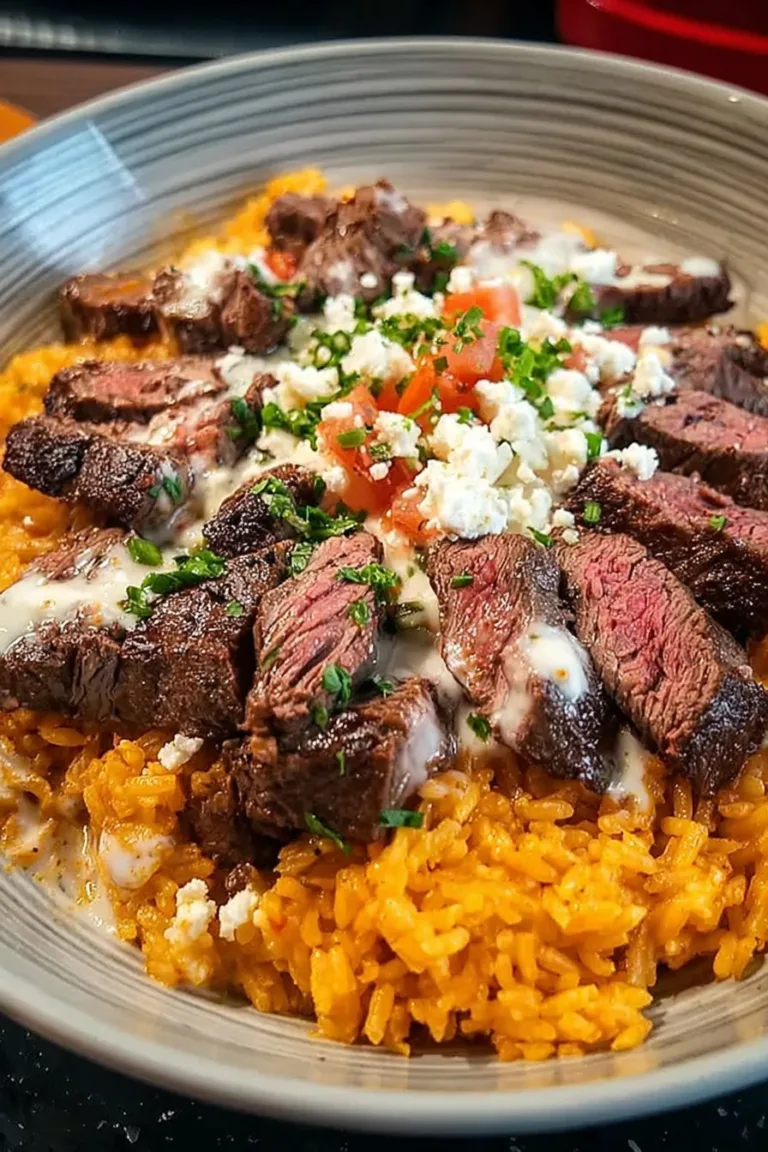 Steak Queso Rice