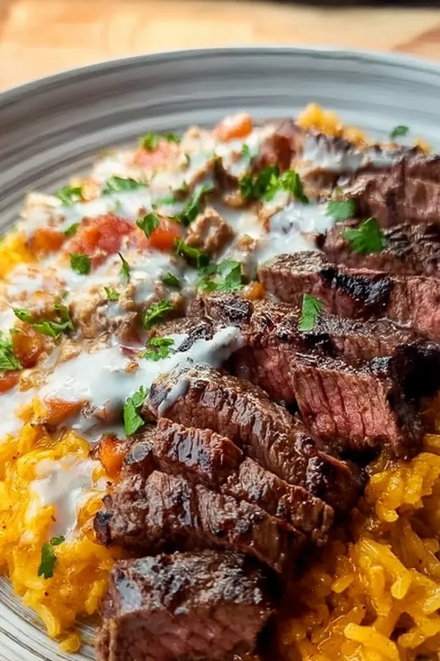 Steak Queso Rice