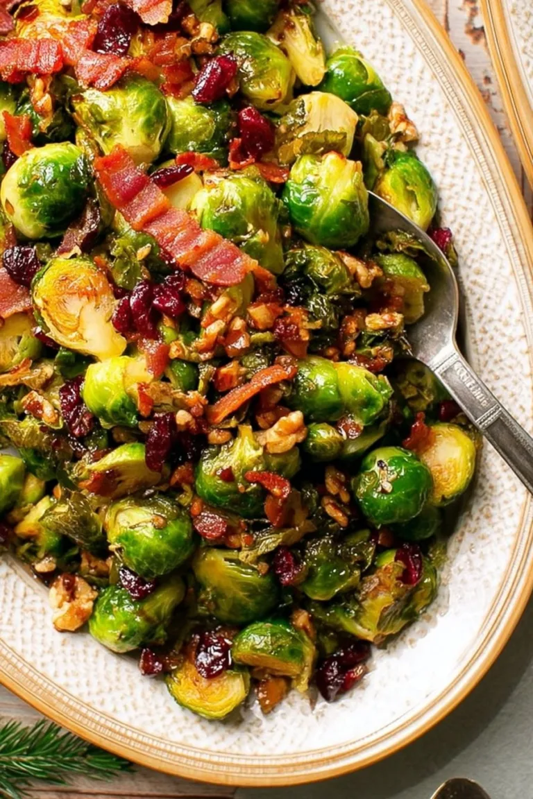 The BEST Maple Bacon Brussels Sprouts Recipe
