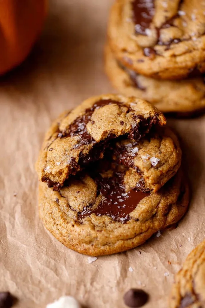 Thick & Chewy Pumpkin Chocolate Chip Cookies