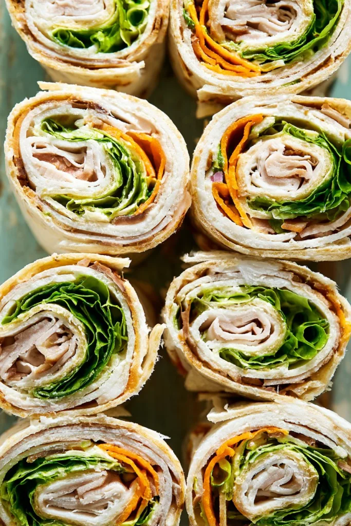 Turkey Pinwheel Sandwiches
