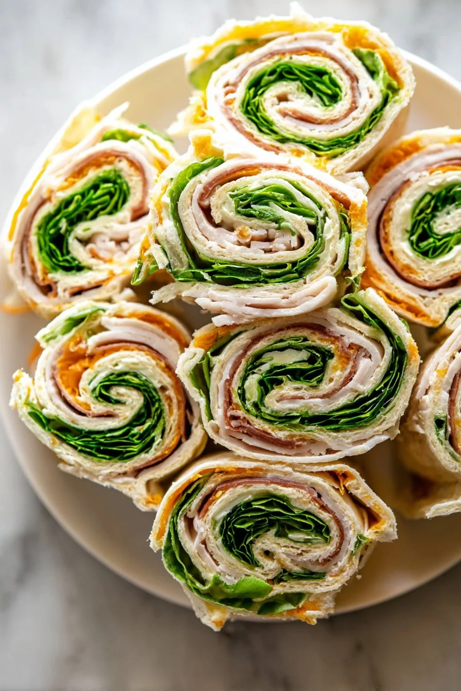 Turkey Pinwheel Sandwiches