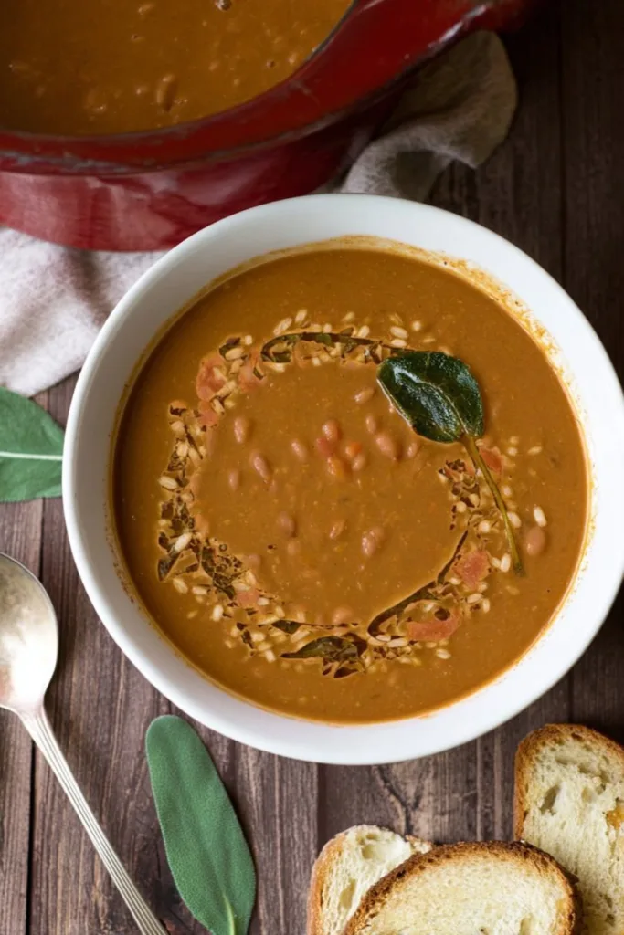 Tuscan Borlotti Bean Soup with Farro